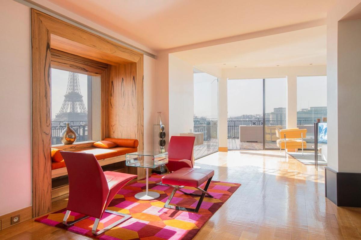 Luxury With Eiffel Tower View And Sauna Appartement